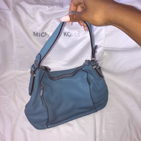 Michael Kors Handbags - Michael Kors Powder Blue Hobo Bag